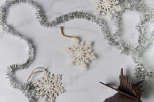 Load image into Gallery viewer, Eco Garland - non-plastic silver tinsel