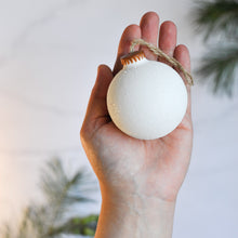 Load image into Gallery viewer, Eco Christmas Bauble - White
